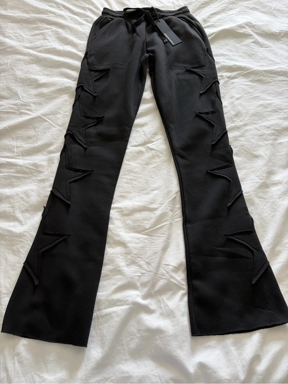 Rockstar Original Women’s Sinayah Black Stacked Star Track Pants Medium NWT - Picture 3 of 14